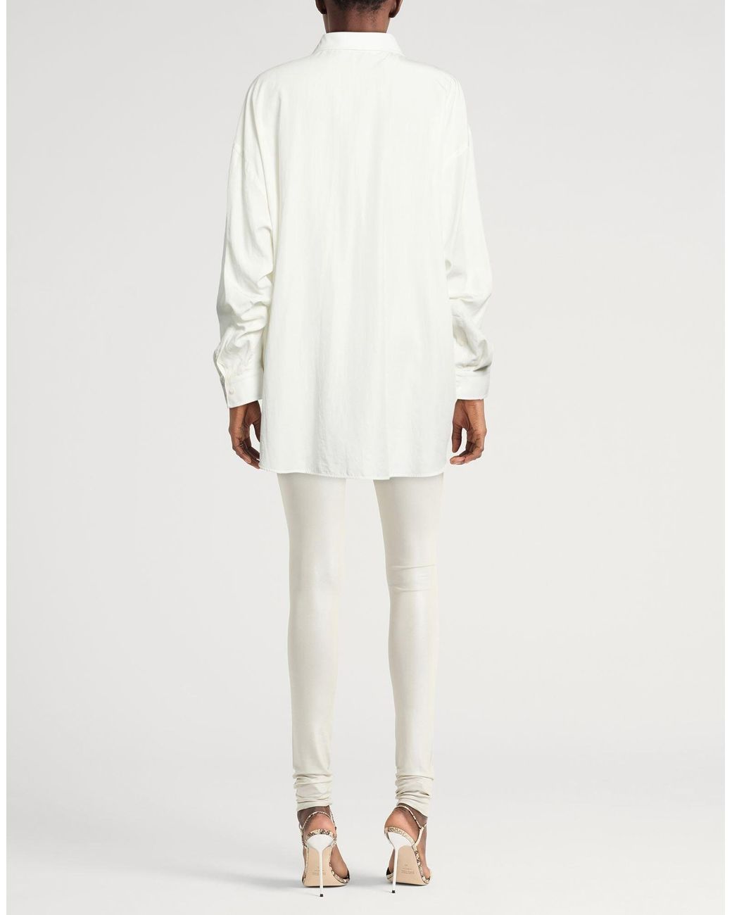 Balenciaga White Minimalist Long Sleeve Shirt