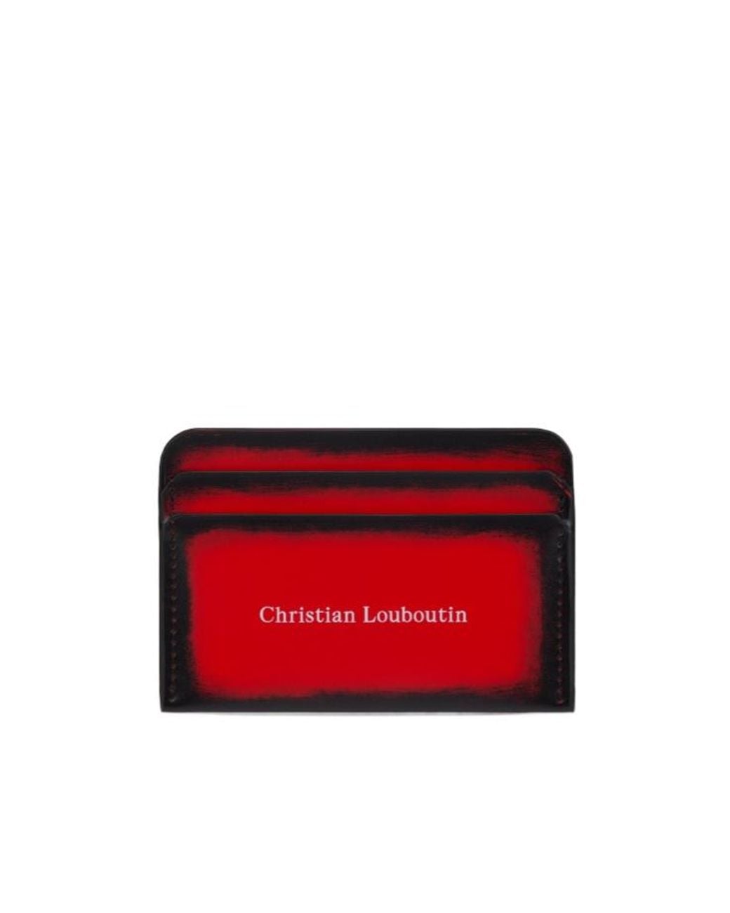 Christian Louboutin Red Gradient Card Holder Wallet for men