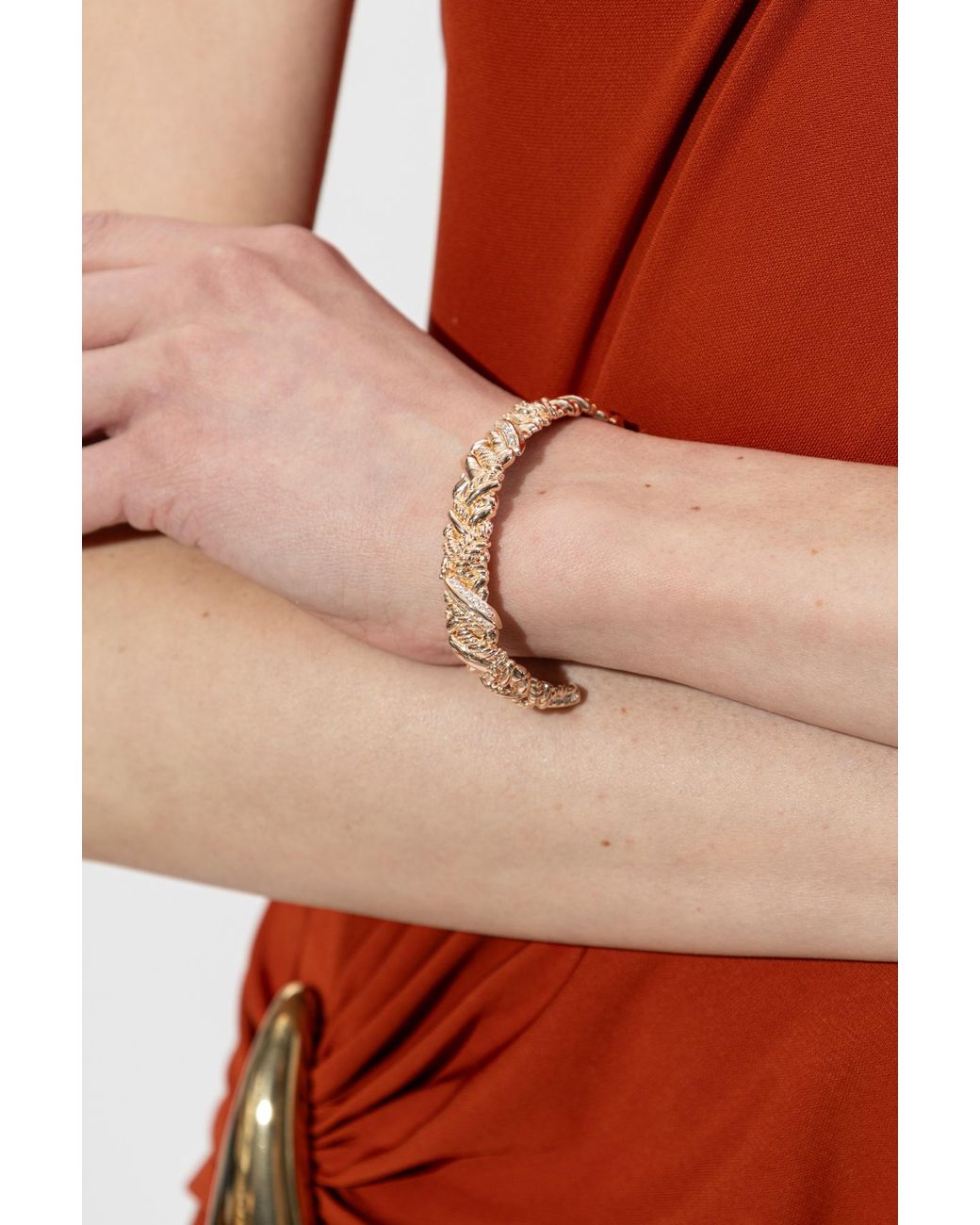 Bottega Veneta White Logo Bracelet