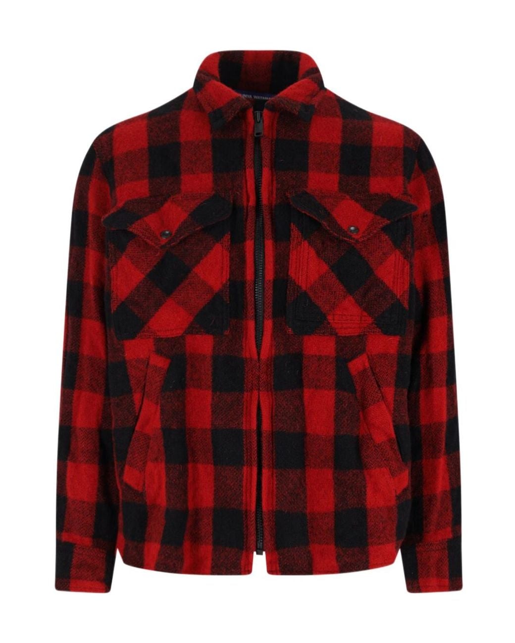 Junya Watanabe Red Checked Shirt for men
