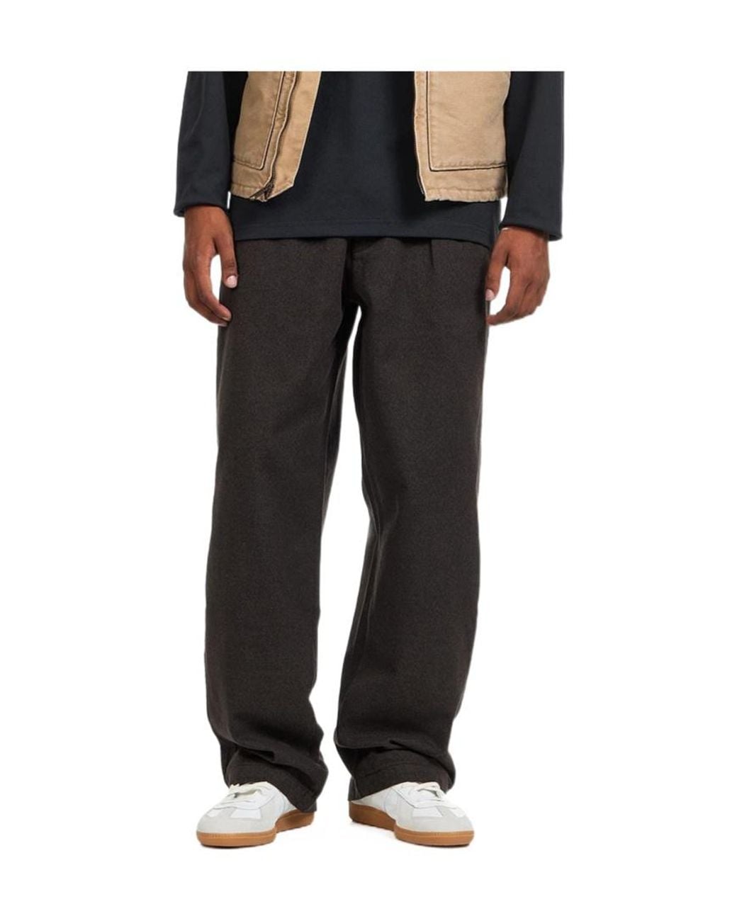 Levi's Black Xx Chino Pleated Baggy Pants for men