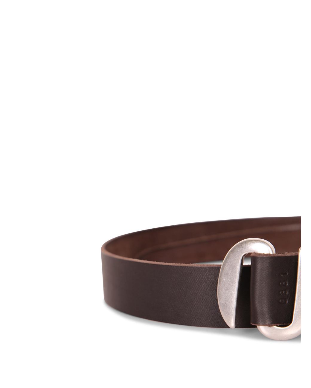 Orciani White Rounded Buckle Belt for men