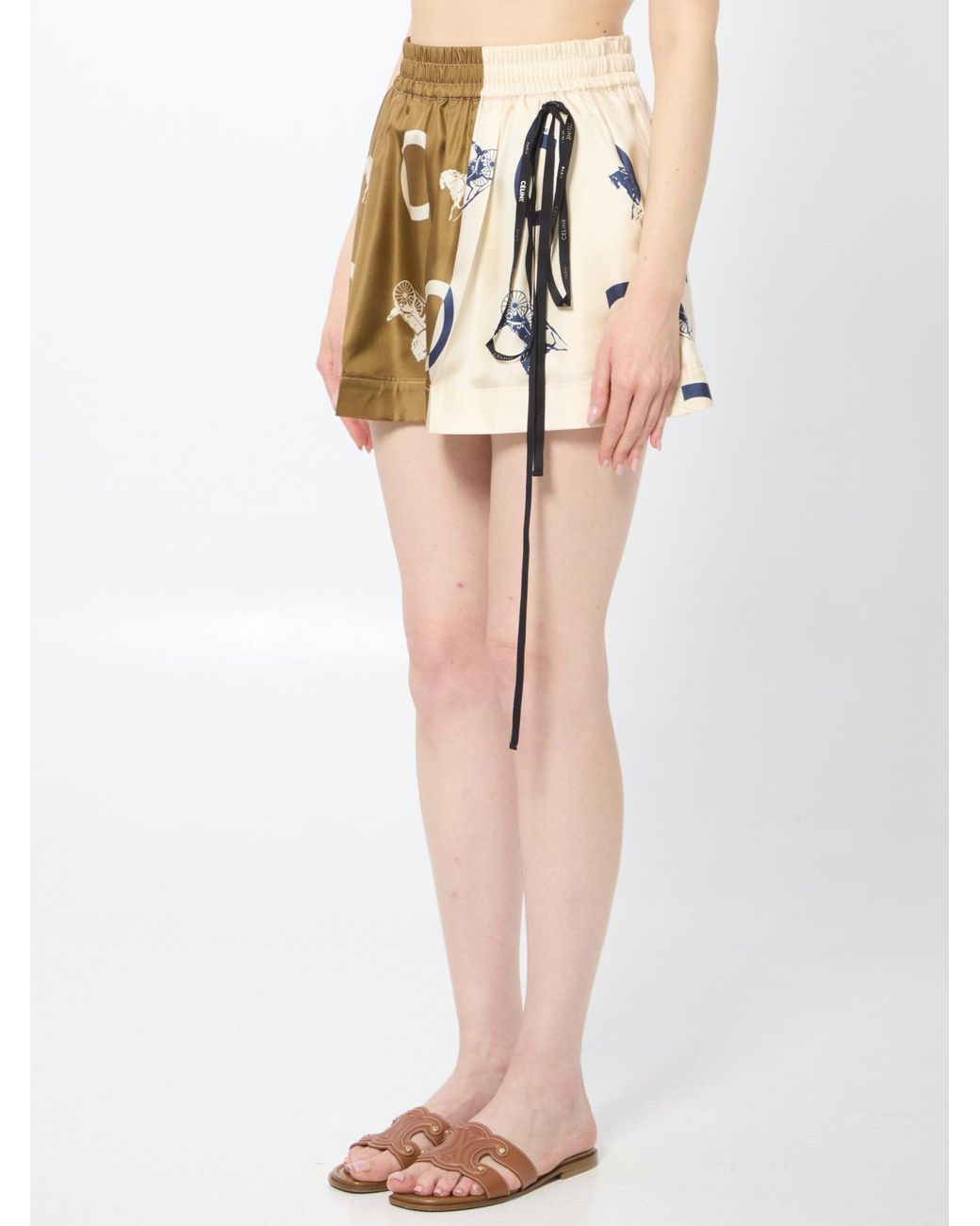 Céline White Shorts Pyjama