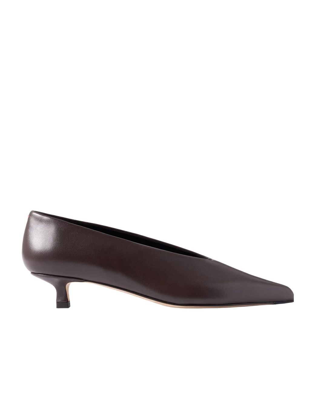 Aeyde Brown Pointed-Toe High Heels
