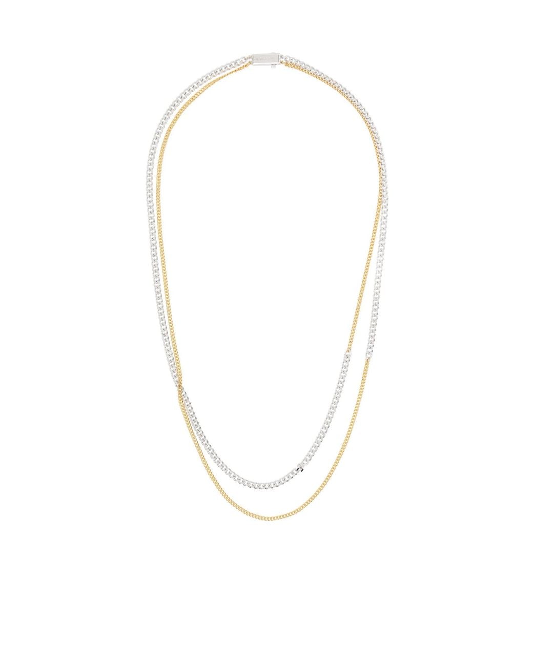 NUMBERING White Cuban Chain Necklace for men
