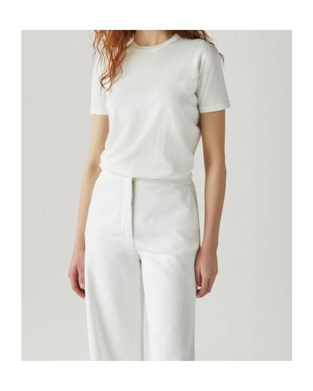 Loro Piana White Angera Crewneck T-Shirt
