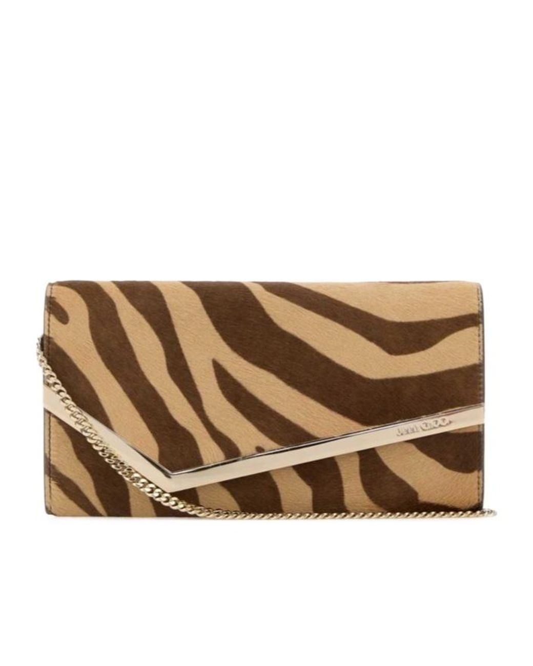Jimmy Choo Brown Emmie Clutch