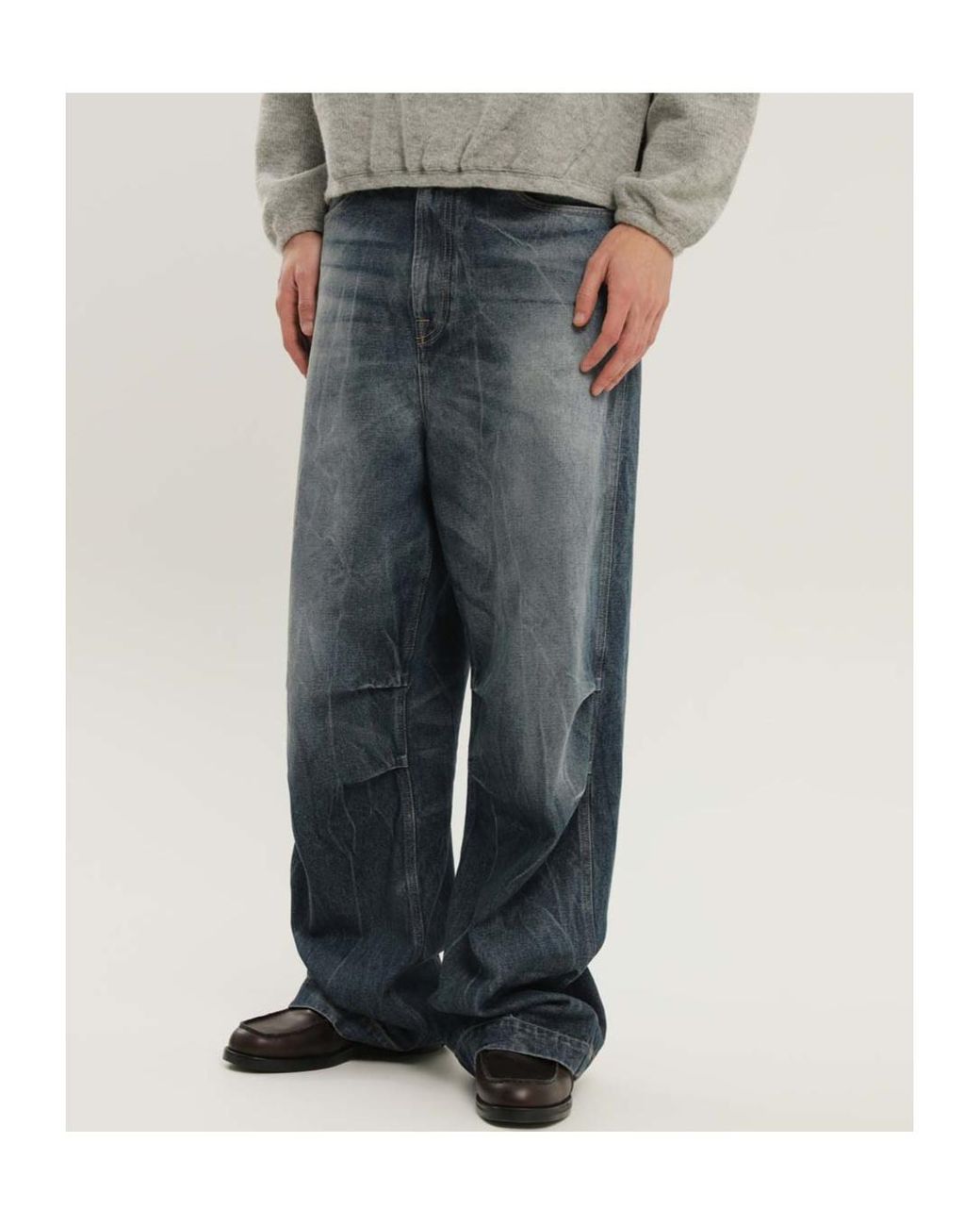 1989 STUDIO Blue Wide-Leg Jeans for men