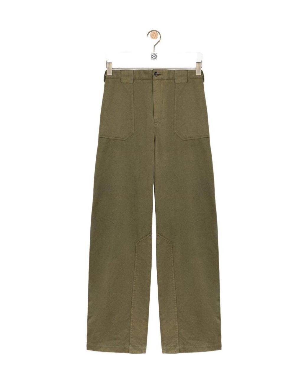 Loewe Green Belt Loop Casual Pants for men