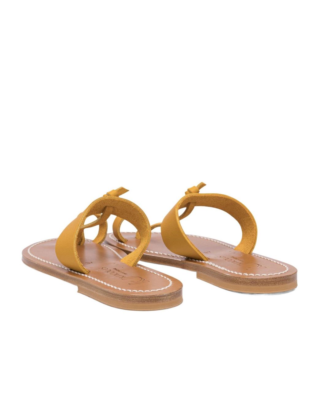 K. Jacques Metallic Knot-Detail Thong-Toe Sandals