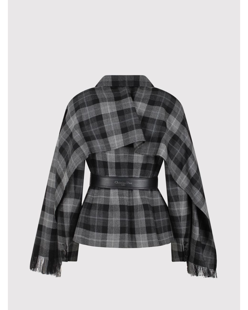 Dior Black Checked Casual Jacket