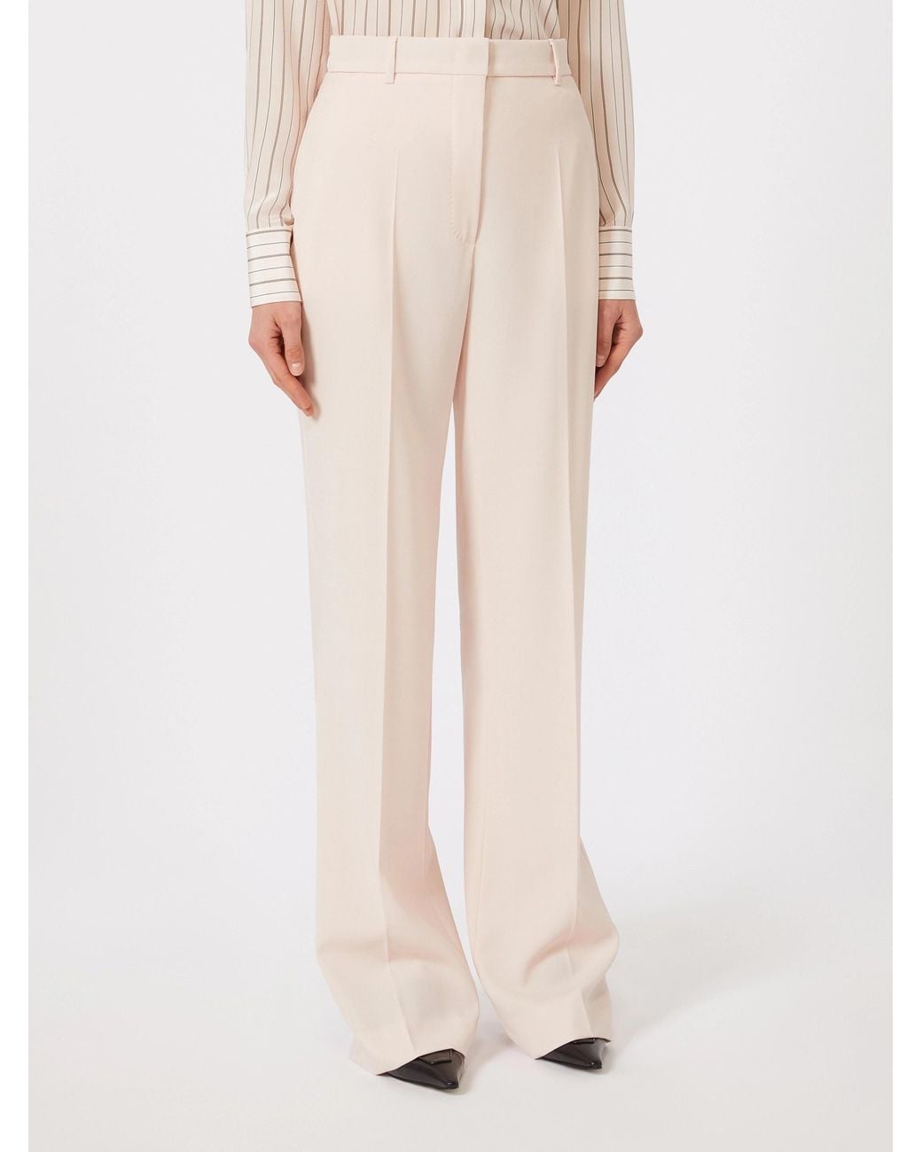 Max Mara White Studio Quasar Straight Leg Trousers