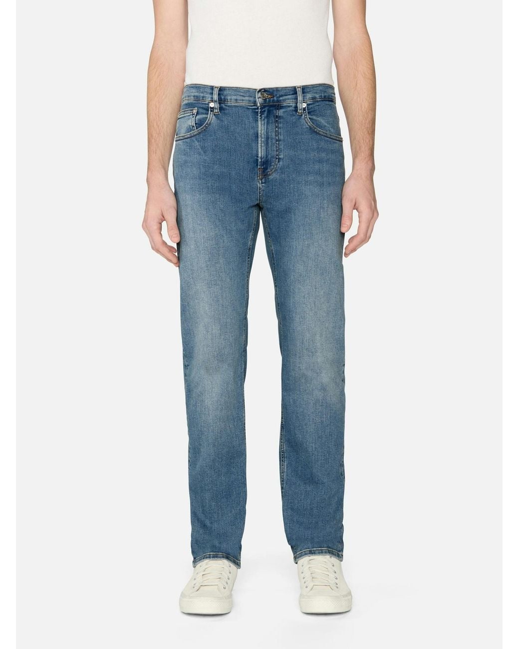 FRAME Blue Jeans With Belt Loops for men