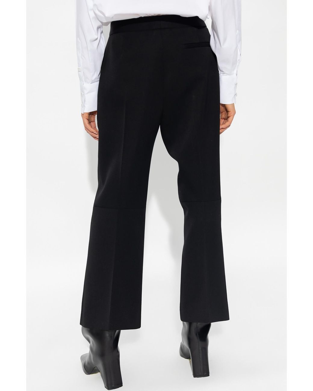 Jil Sander Black Belted Cropped Trousers