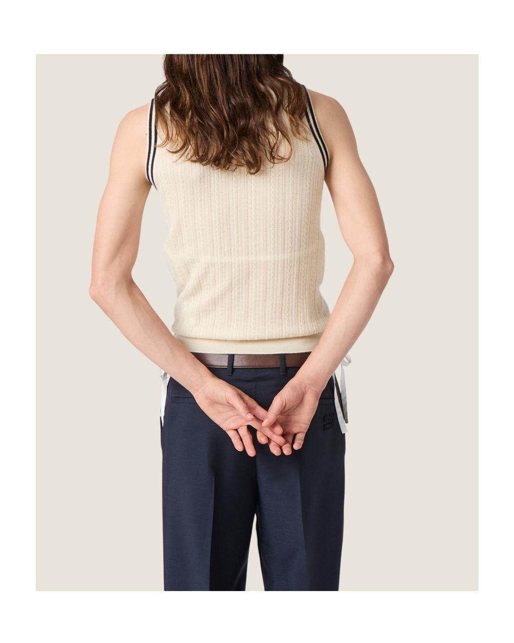 Miu Miu Natural Cashmere Top