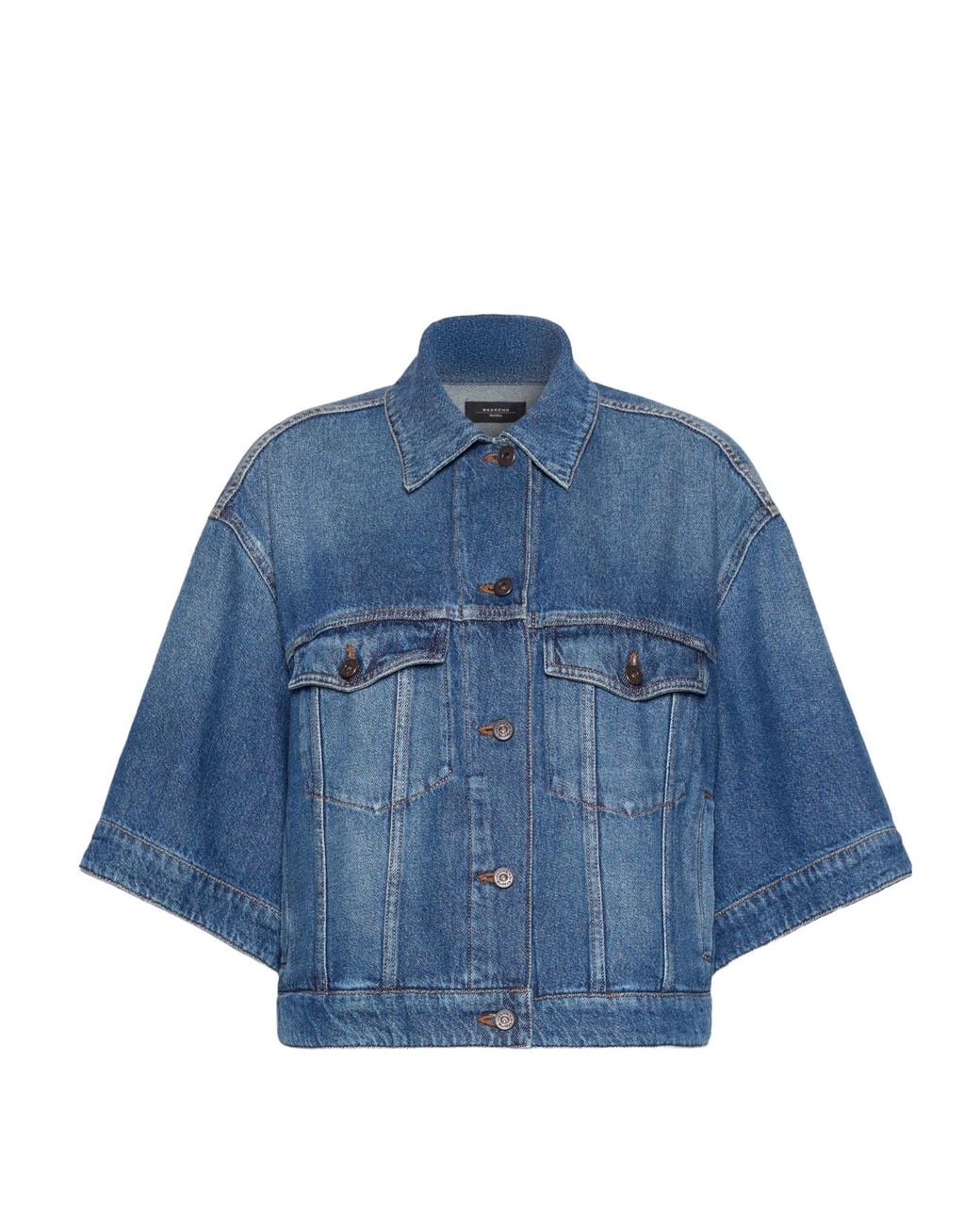Weekend by Maxmara Blue Oversized Denim Jacket