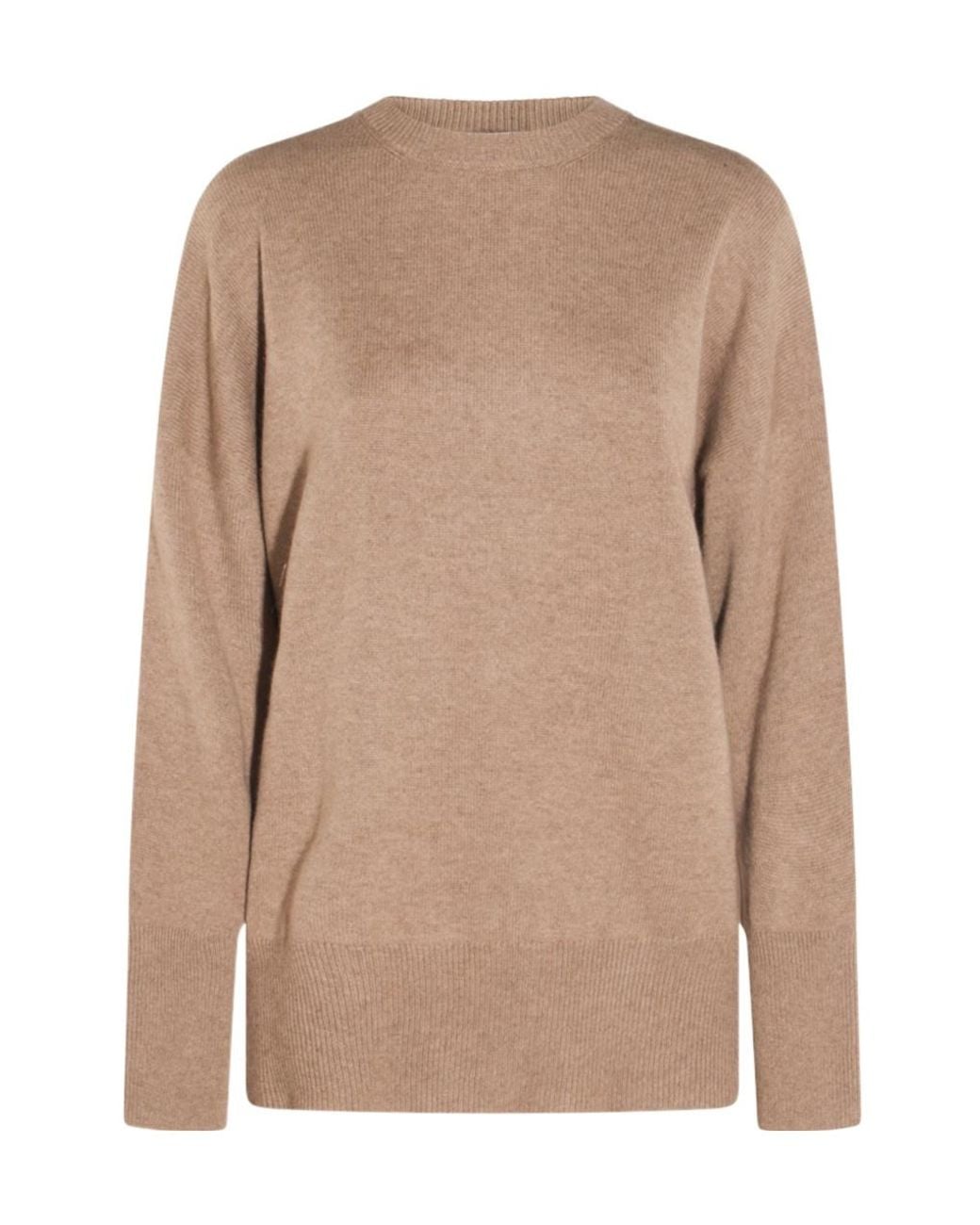 Brunello Cucinelli Brown Monile Detail Knitted Jumper