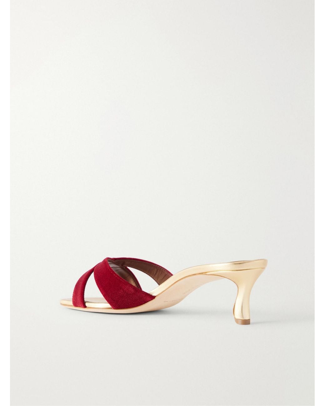 Manolo Blahnik Pink Minimalist Handmade Sandals
