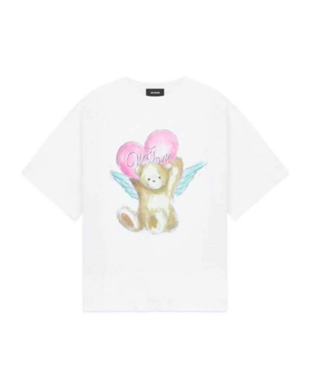 we11done White Graphic Printed Crewneck T-Shirt for men