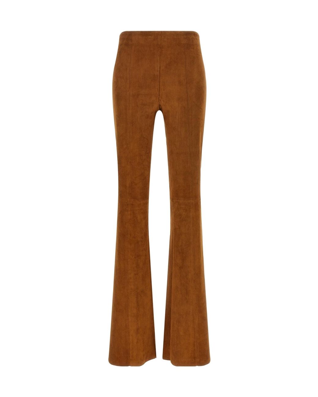 Stouls Brown Gégé Flared Suede Pants
