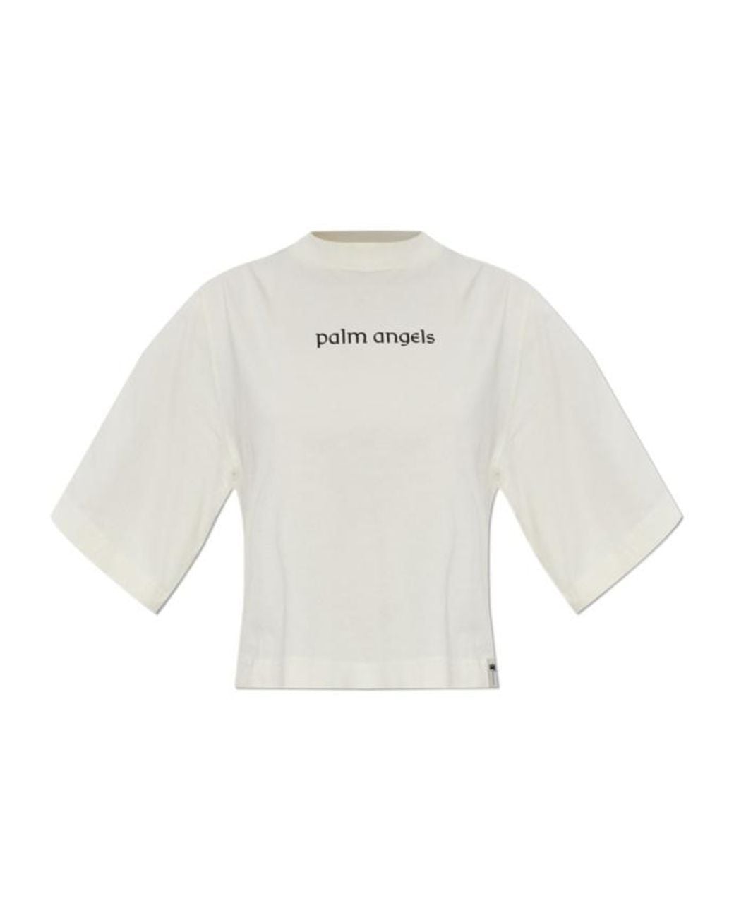 Palm Angels White Crew-Neck T-Shirt