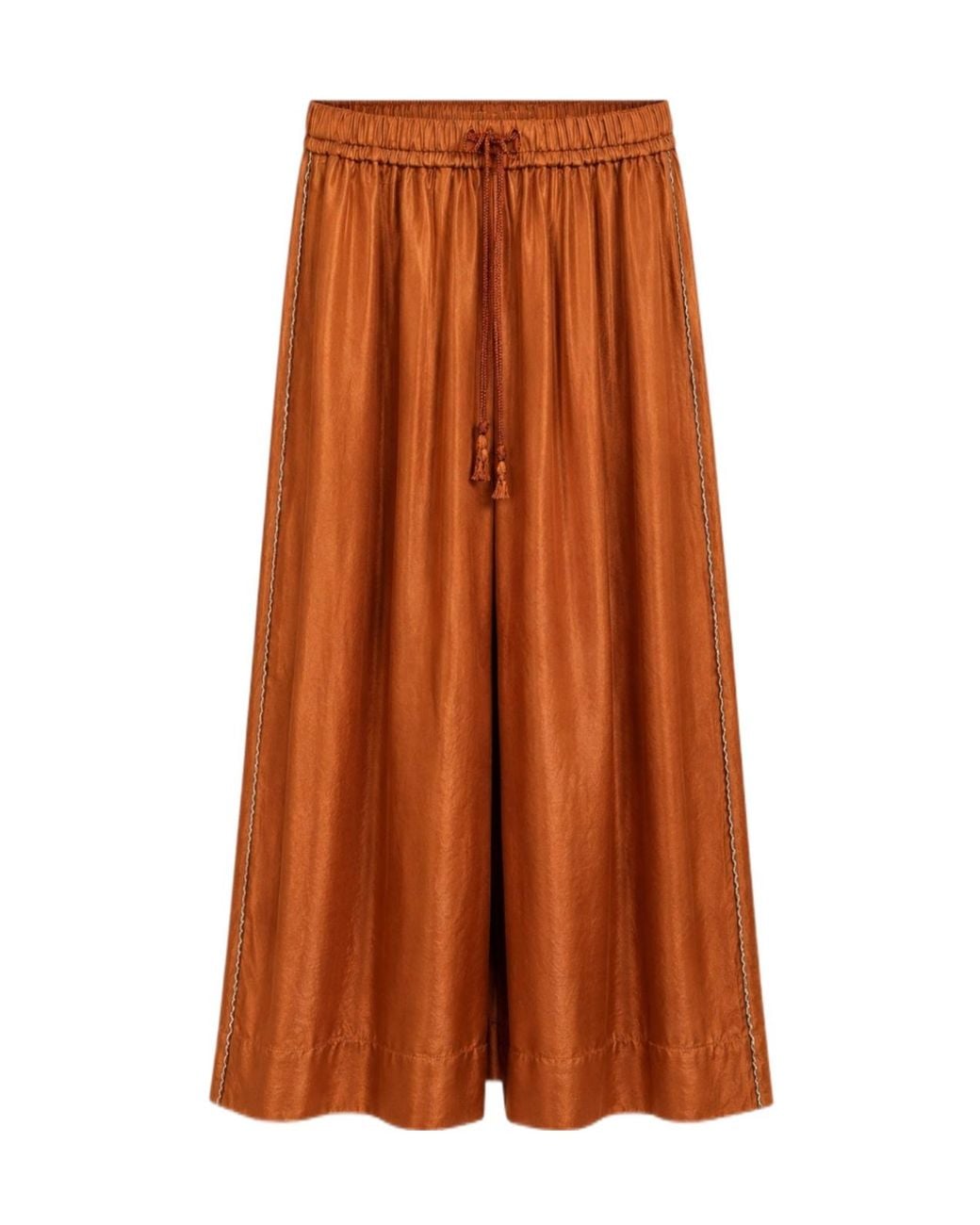 Forte_forte Brown Drawstring Casual Pants