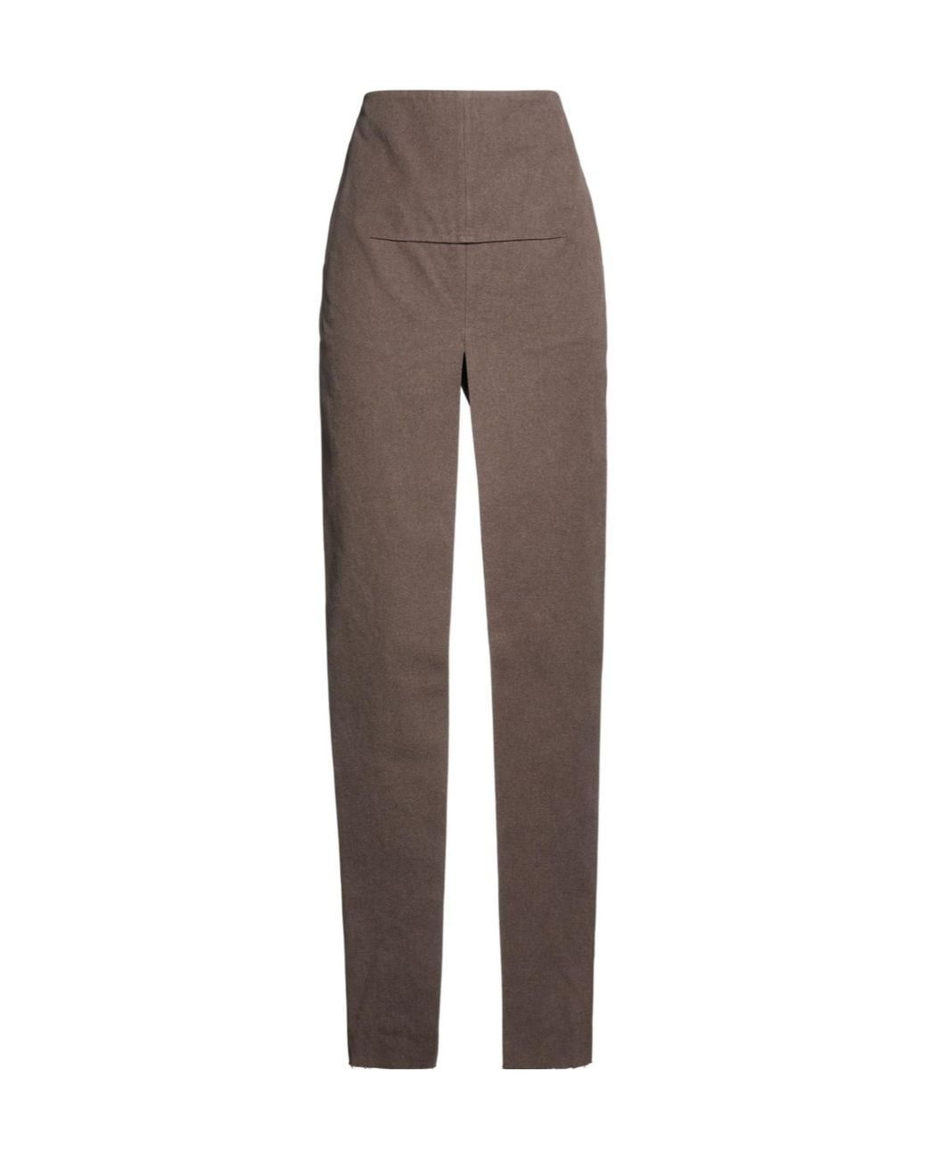 Rick Owens Brown Simple Pencil Skirt