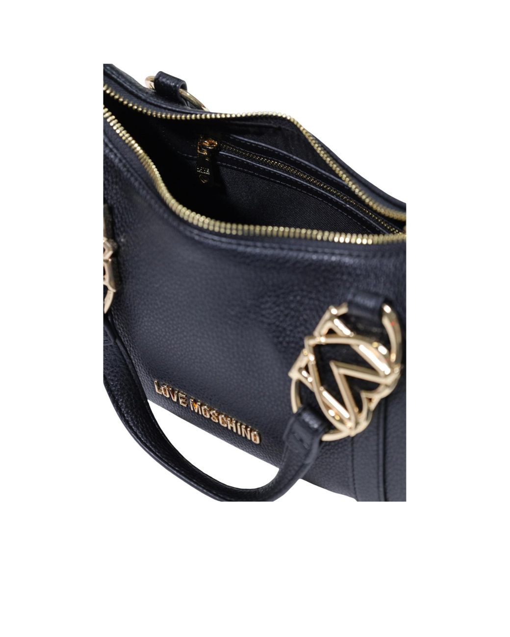 Moschino Black Dual-Handle Shoulder Bag