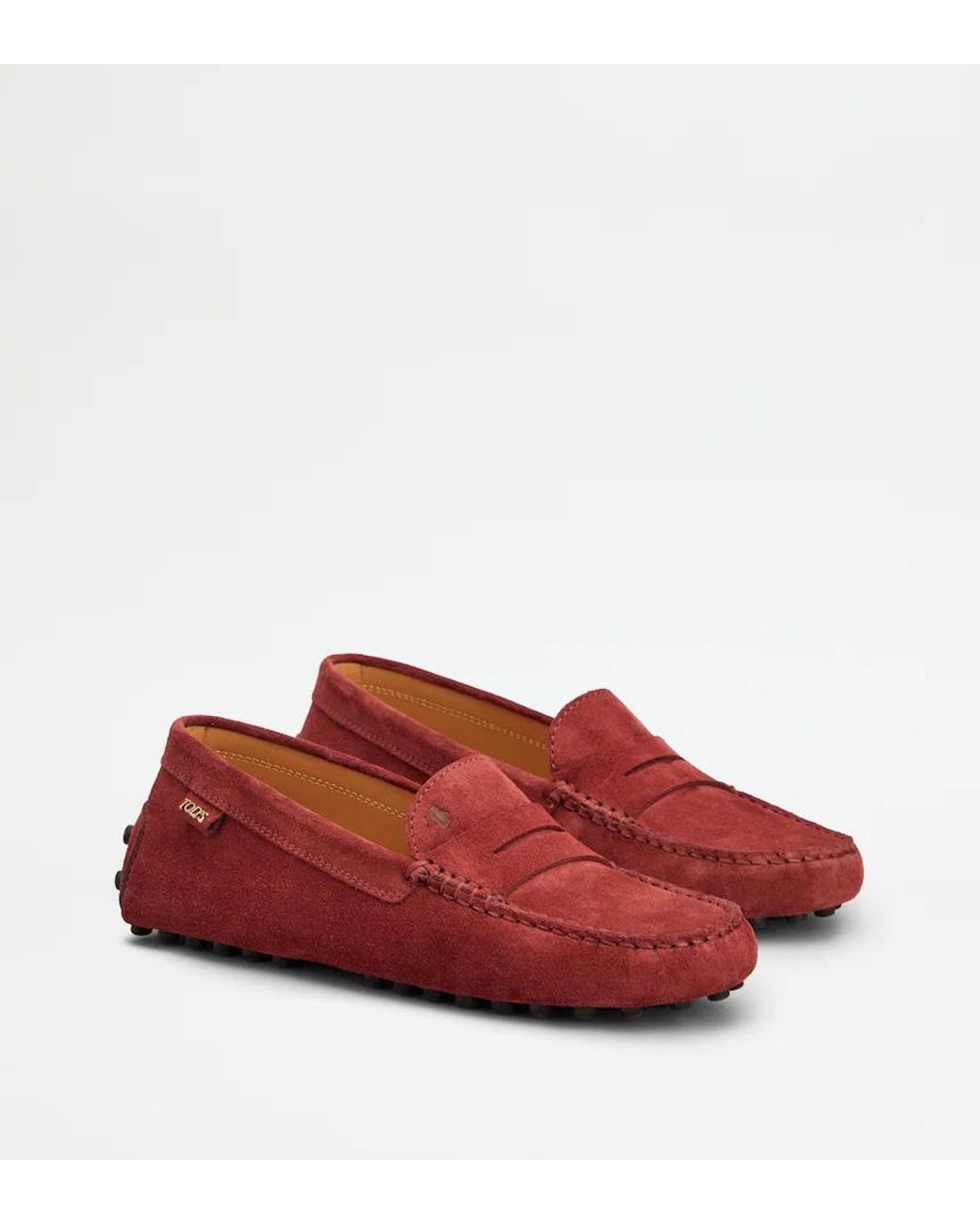 Tod's Red Gommino Loafers