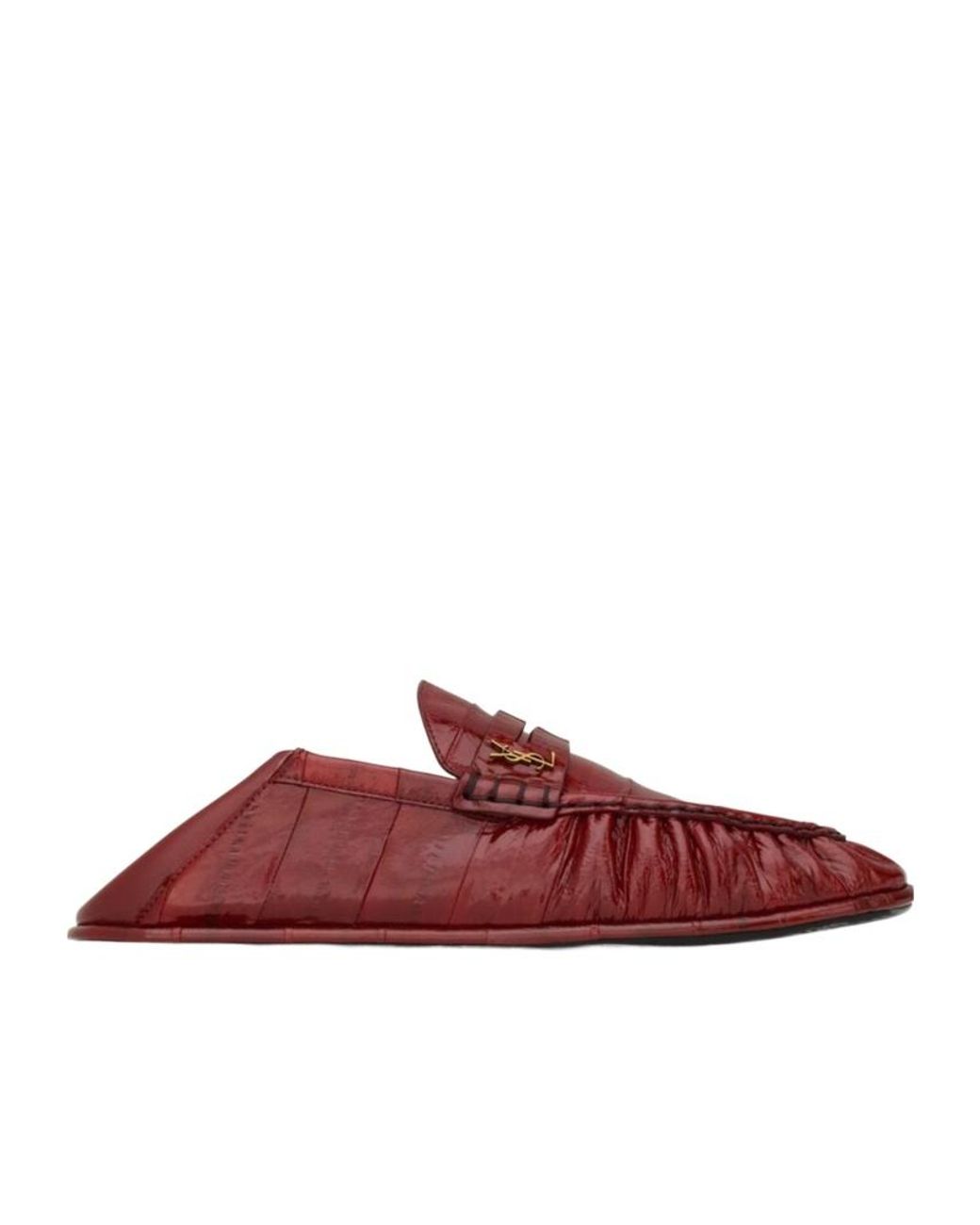 Saint Laurent Red Le Loafer Penny Slippers