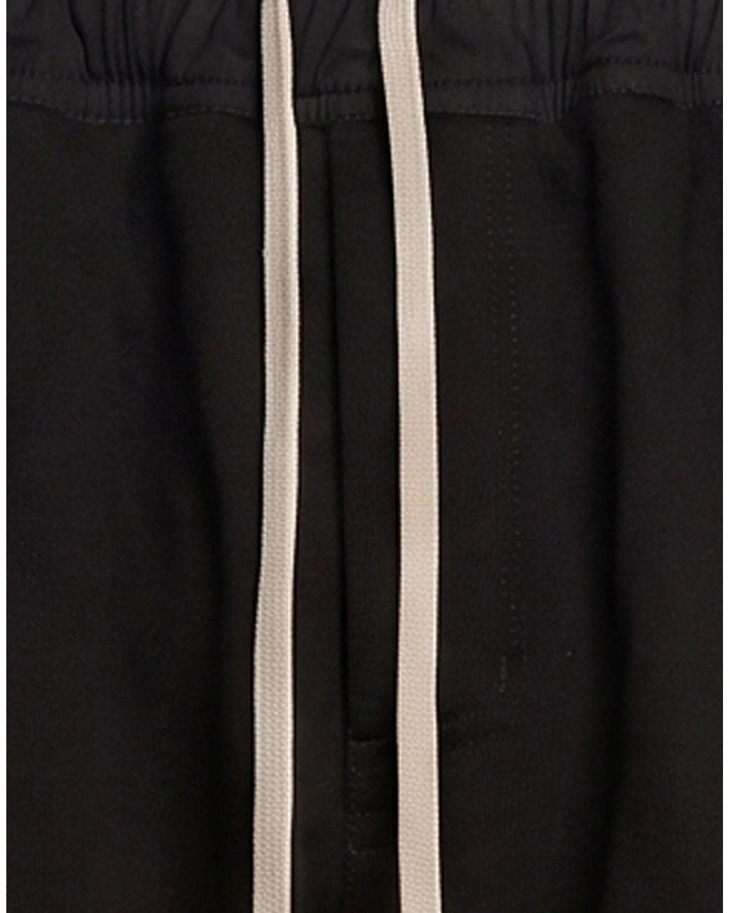 Rick Owens Black Solid-Color Casual Pants