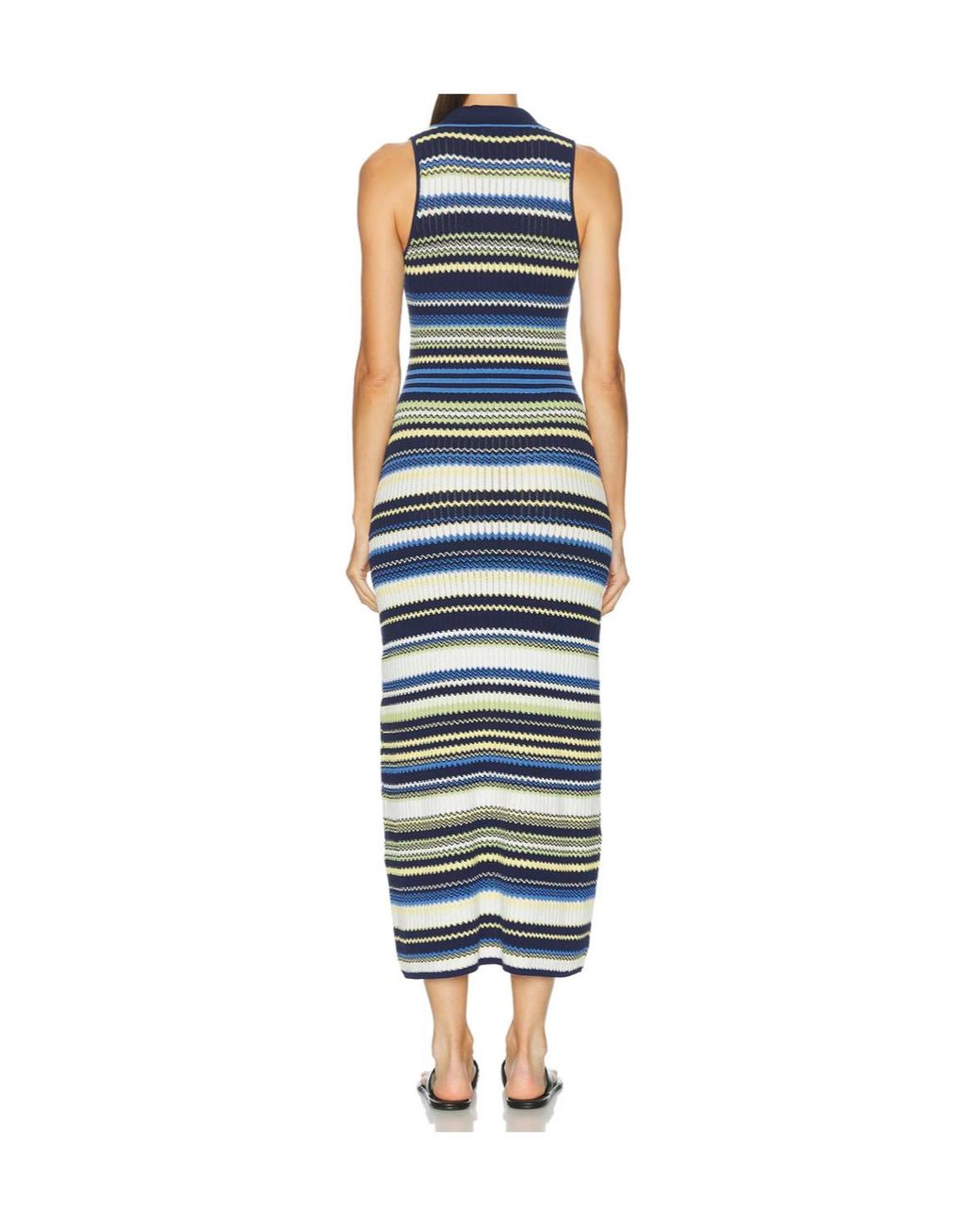 Jonathan Simkhai Blue Striped Dress