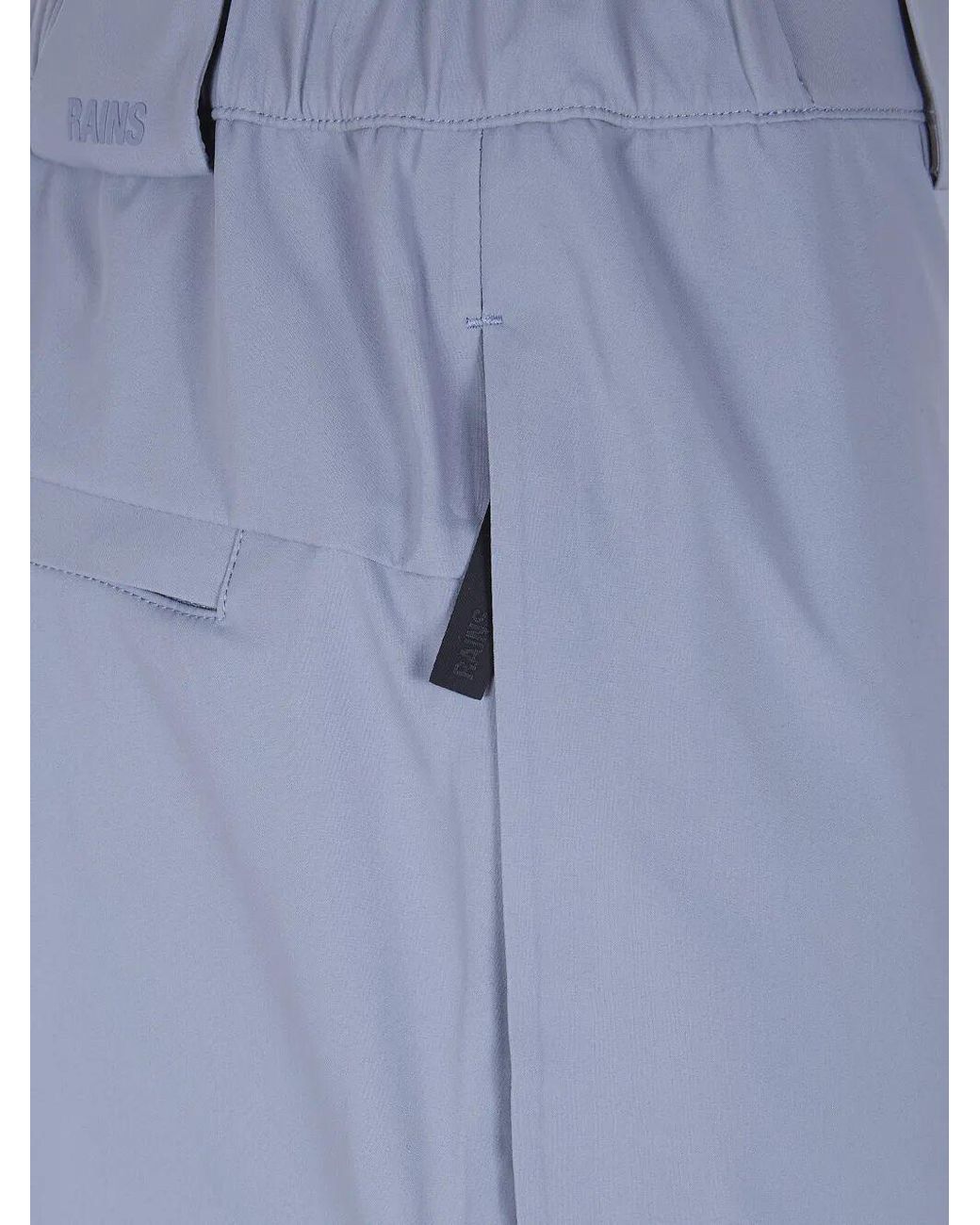 Rains Blue Casual Pants With Belt Loops