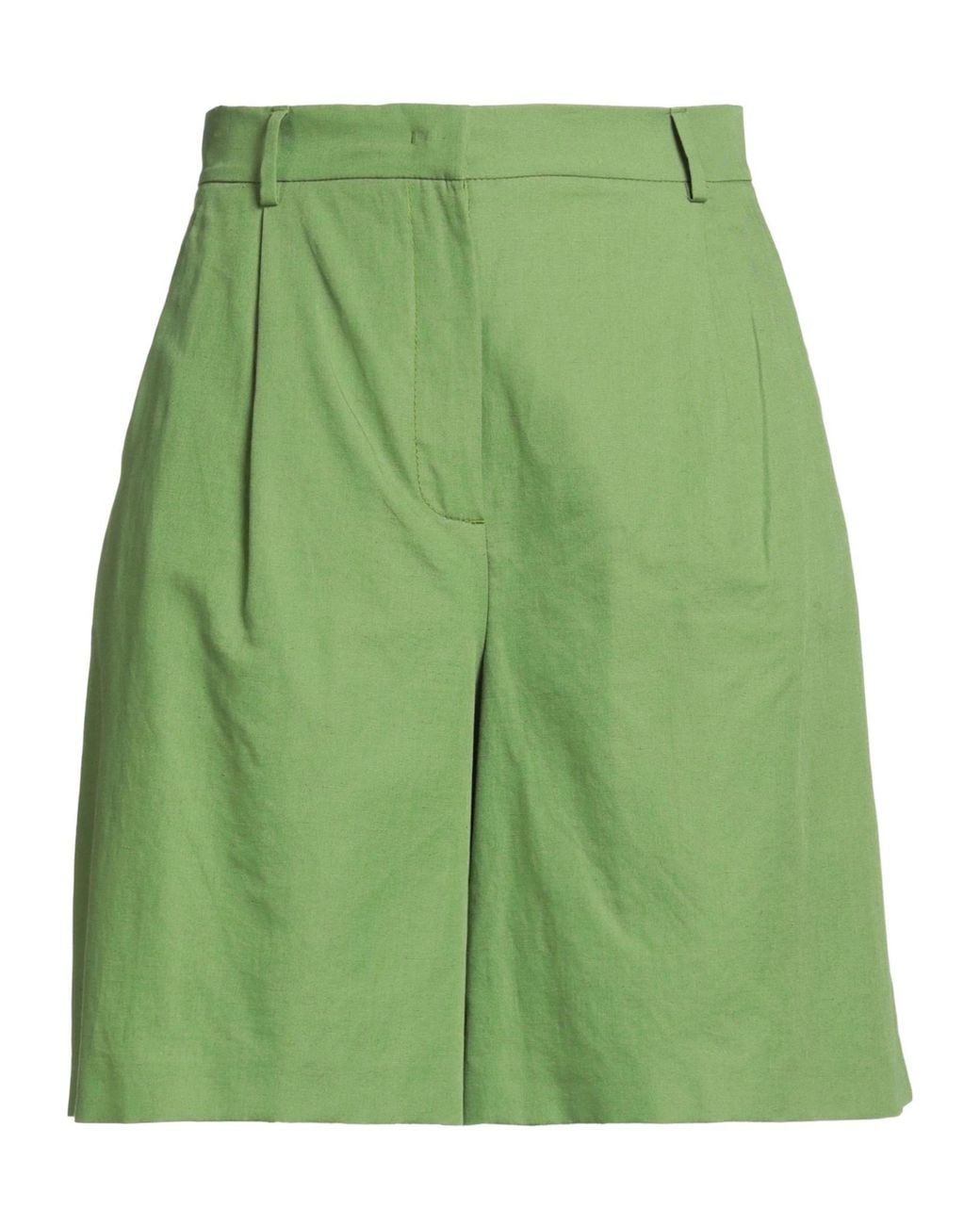 Weekend by Maxmara Green Solid Color Shorts