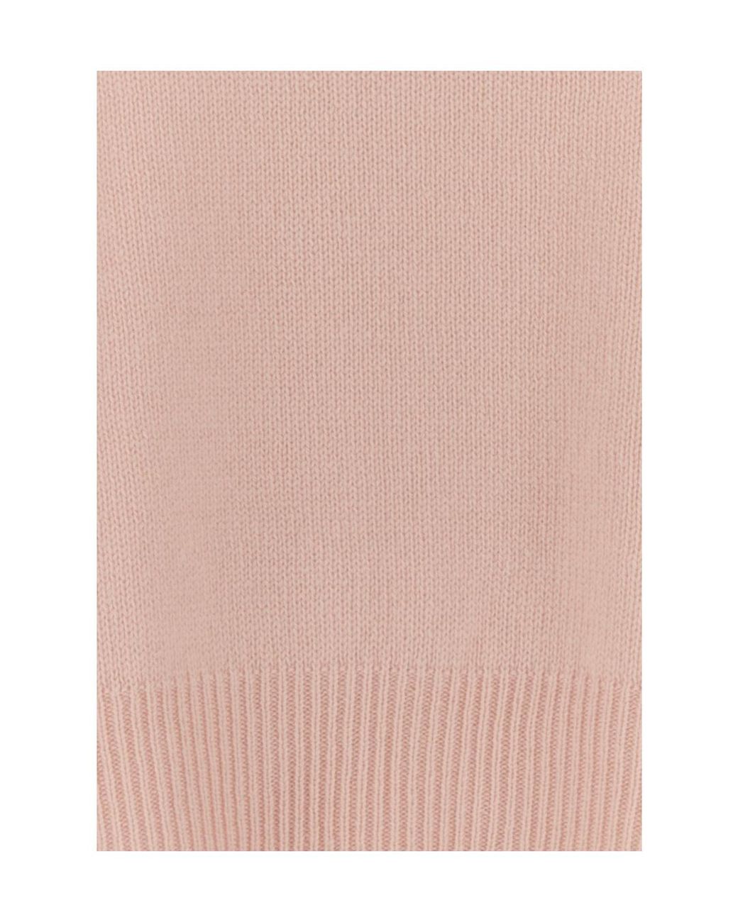 Jil Sander Pink Short-Sleeved Knitted Top