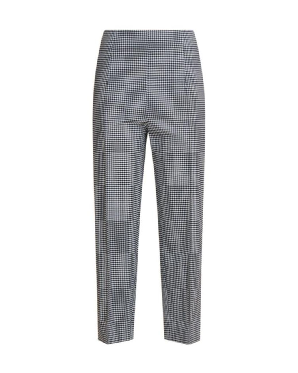 Marni Gray Checked Tailored Trousers