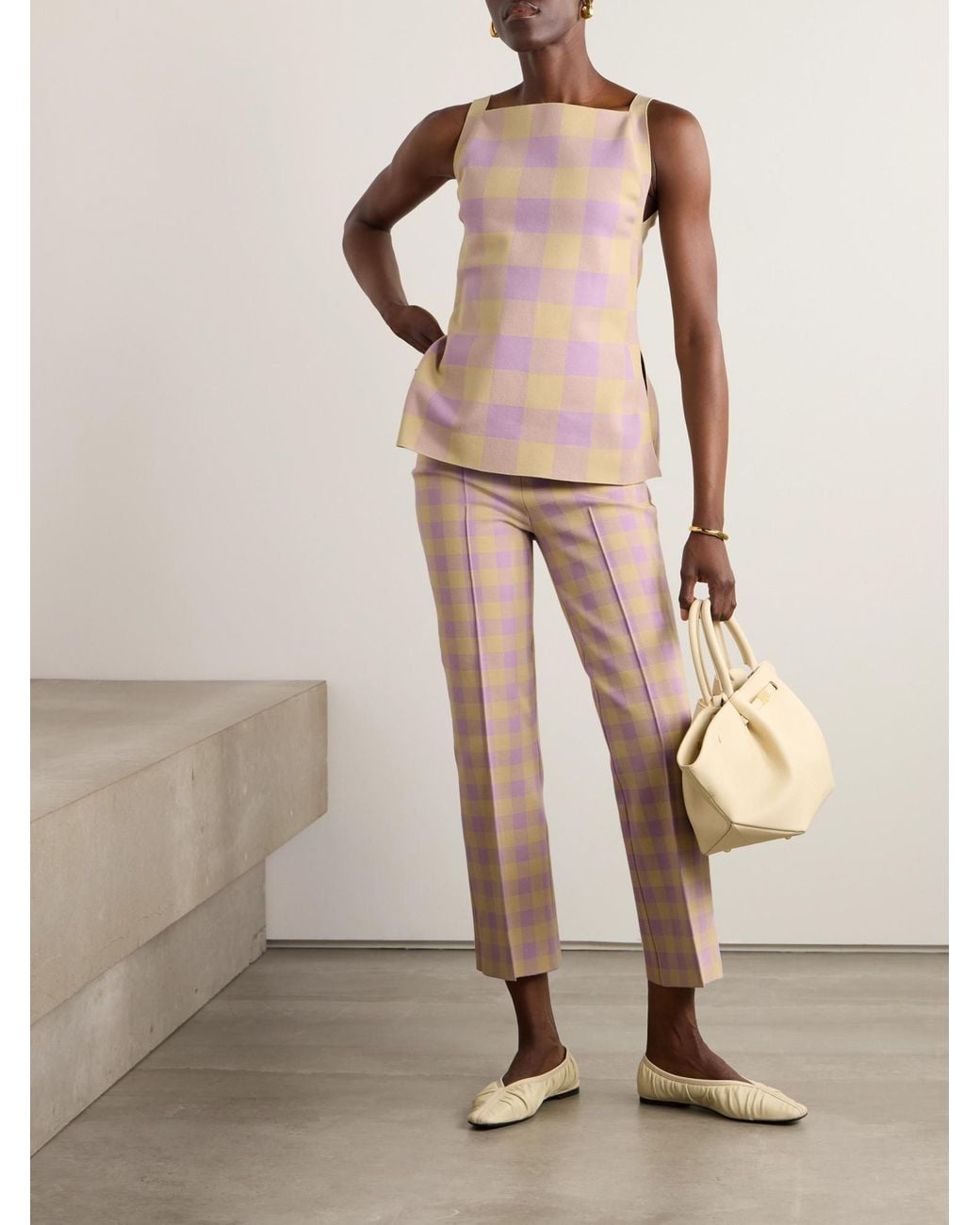High Sport Pink Comfortable Cropped Trousers