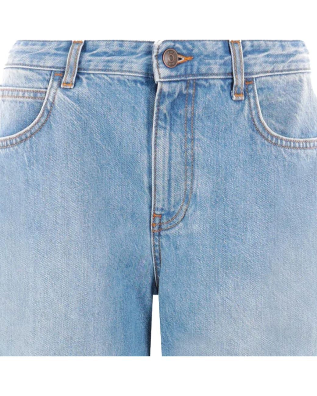 The Row Blue Wide Leg Jeans