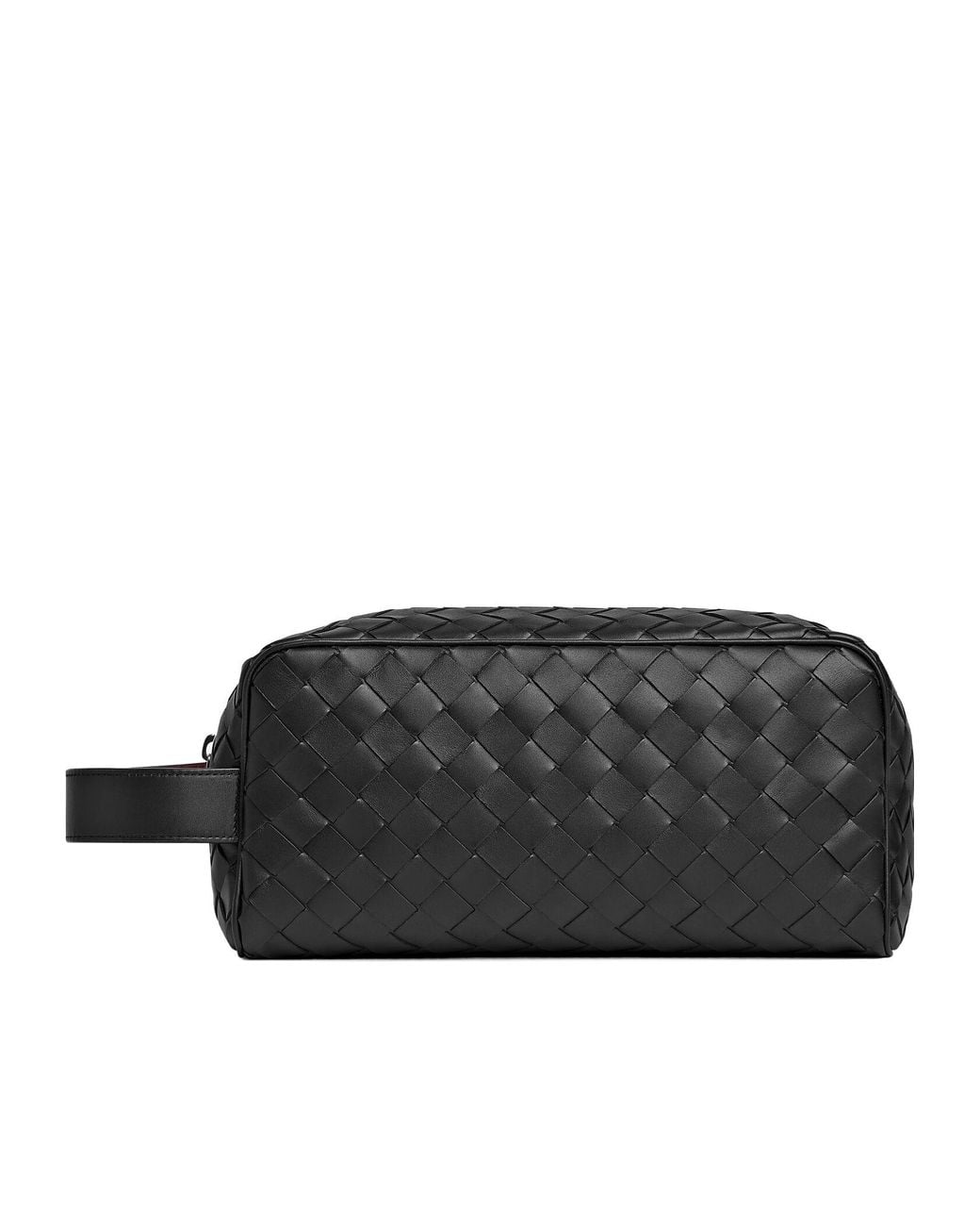 Bottega Veneta Black Intrecciato Travel Pouch for men