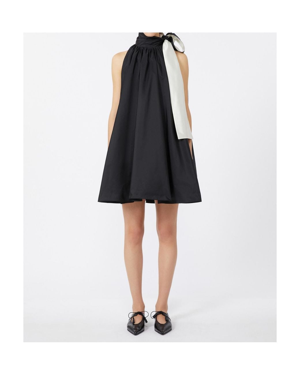 Max Mara Black Pianoforte Beber Sleeveless Mini Dress