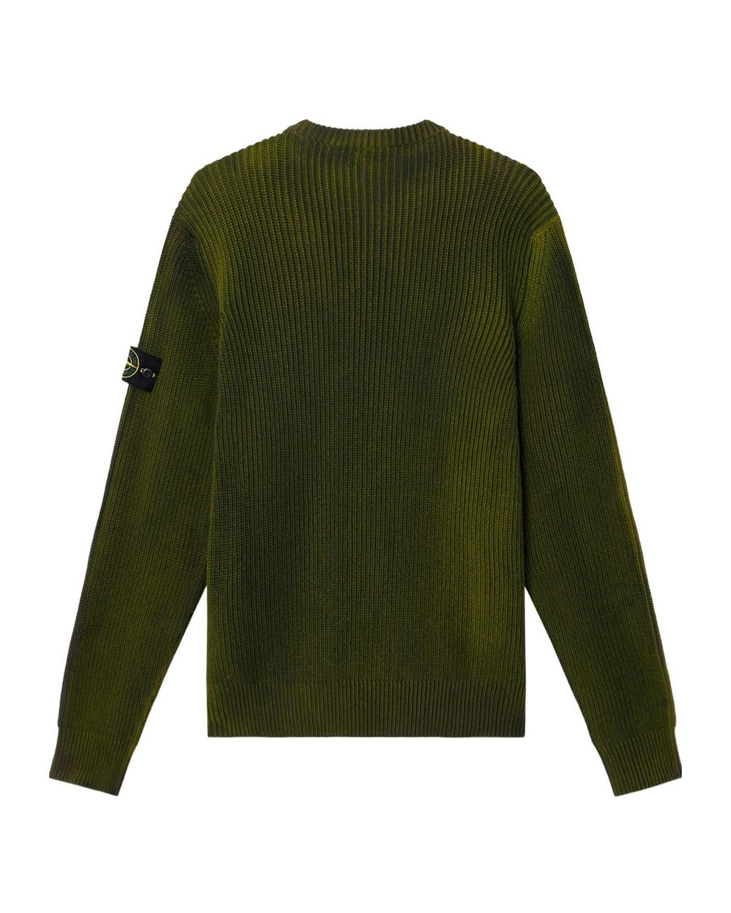 Stone Island Green Logo Patch Knitted Jumper for men