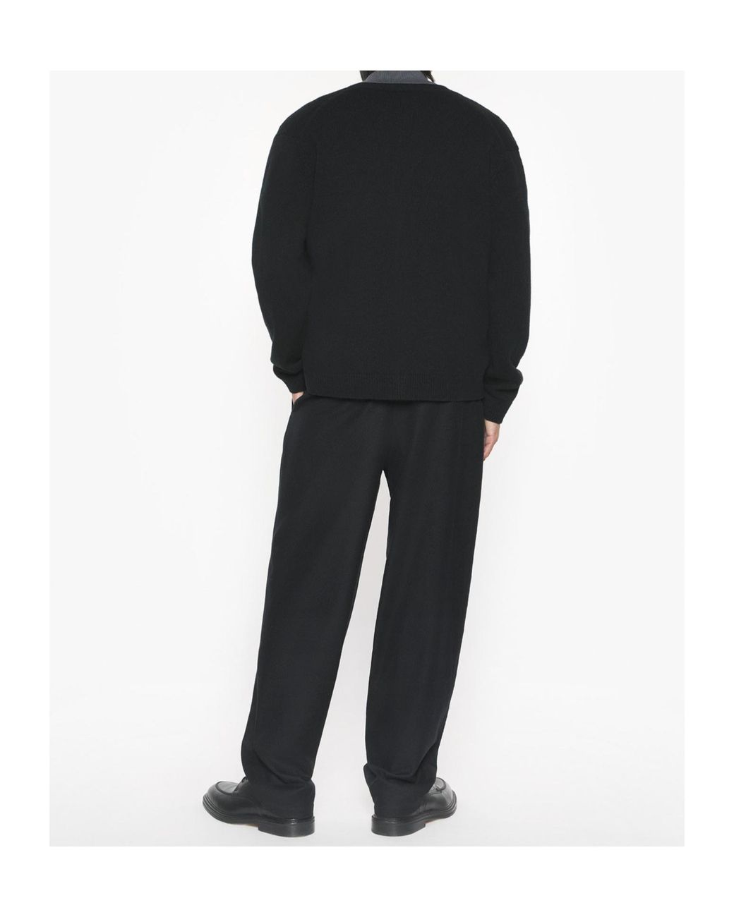 Maison Kitsuné Black Maison Kitsuné Long Sleeve Buttoned Jumper for men