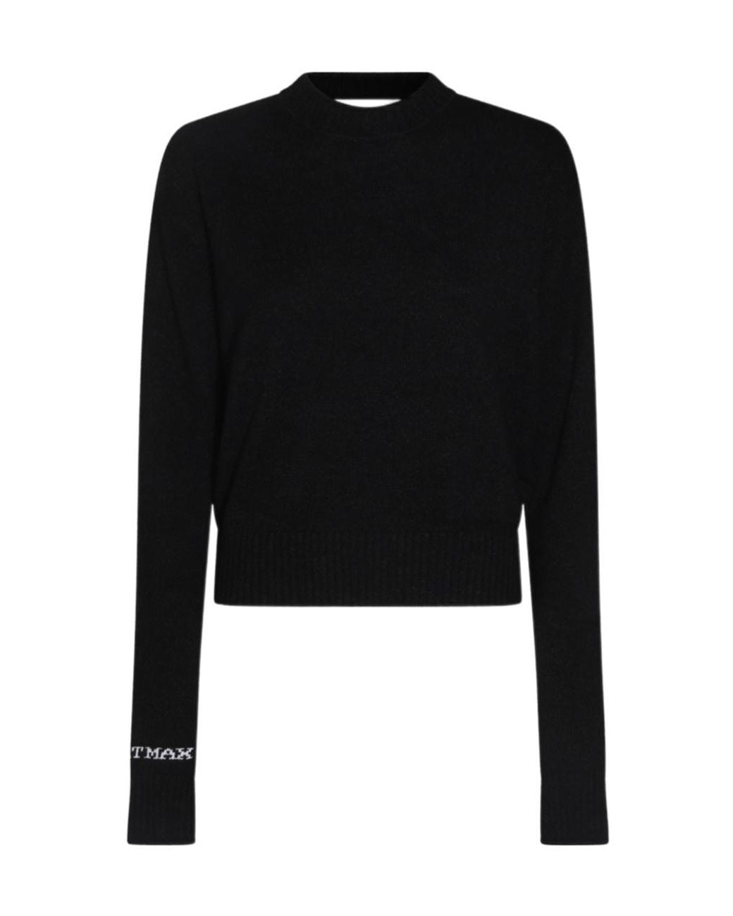 Sportmax Black Agadir 1234 Crewneck Long-Sleeved Jumper