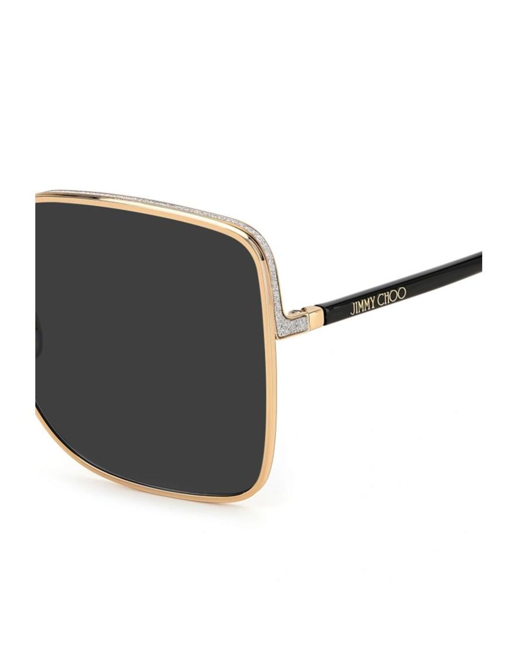 Jimmy Choo Black Eyewear Aliana Square Frame Sunglasses