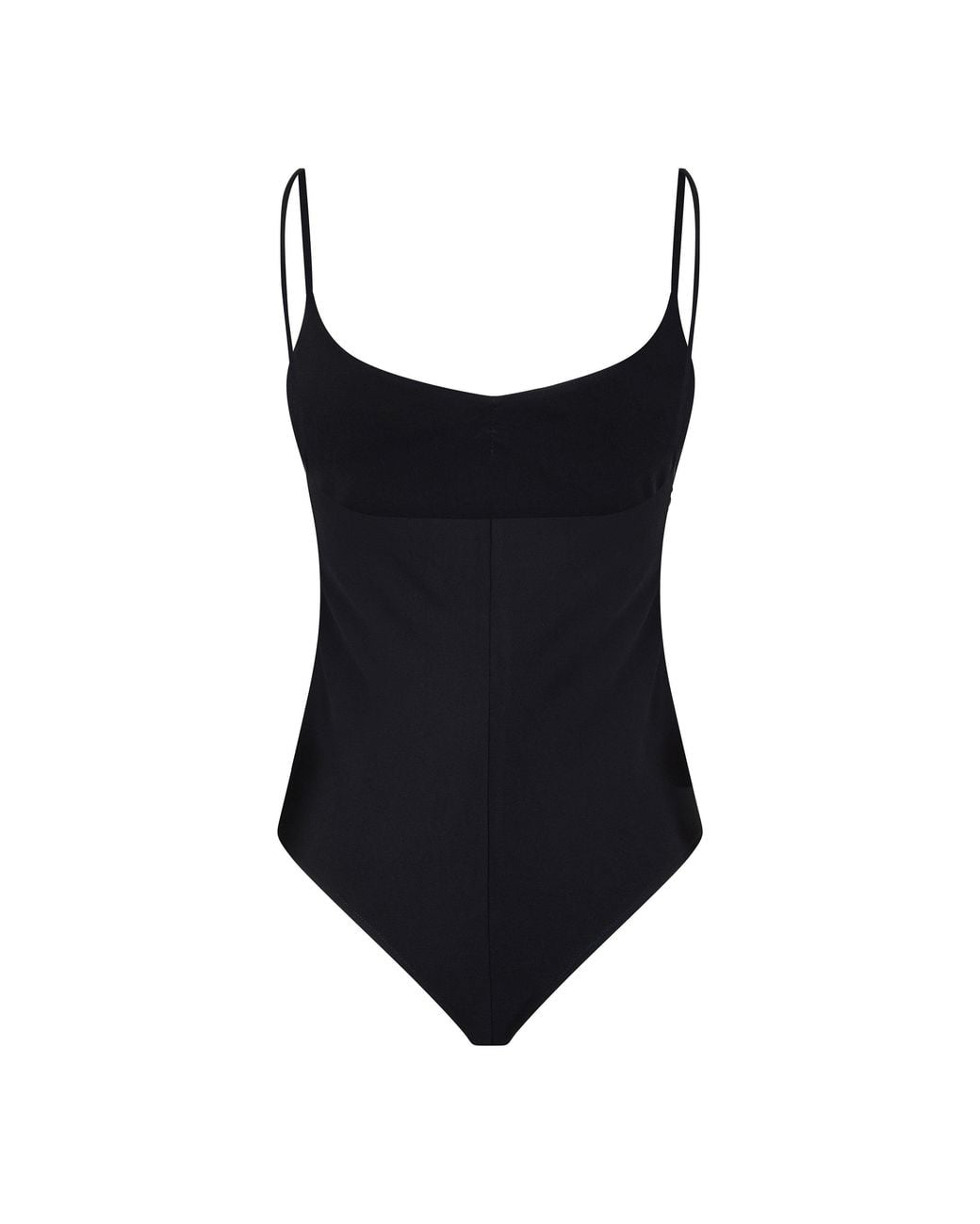 Jacquemus Black Thin-Strap One-Piece Swimsuit
