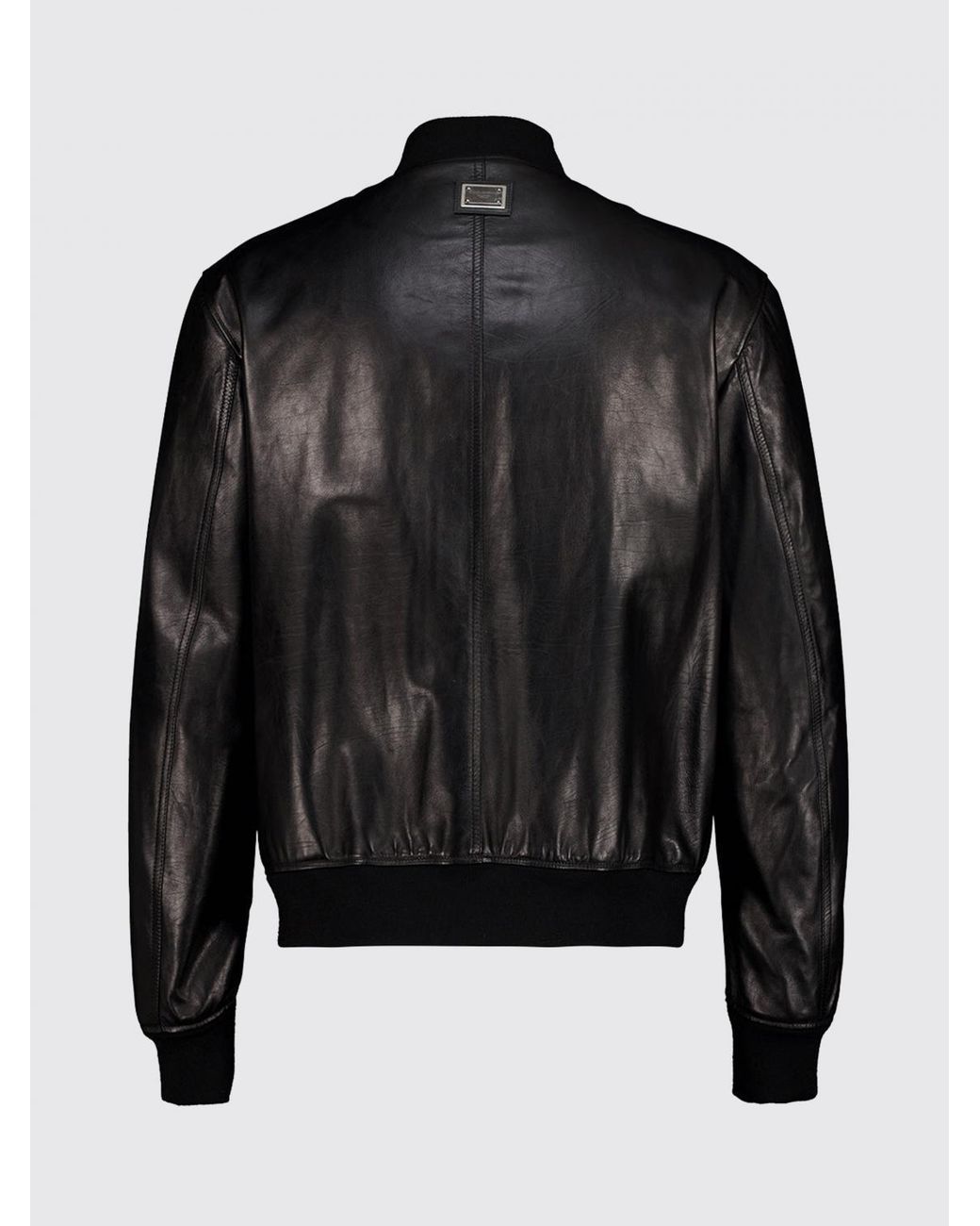 Dolce & Gabbana Black Zip-Up Bomber Jacket for men
