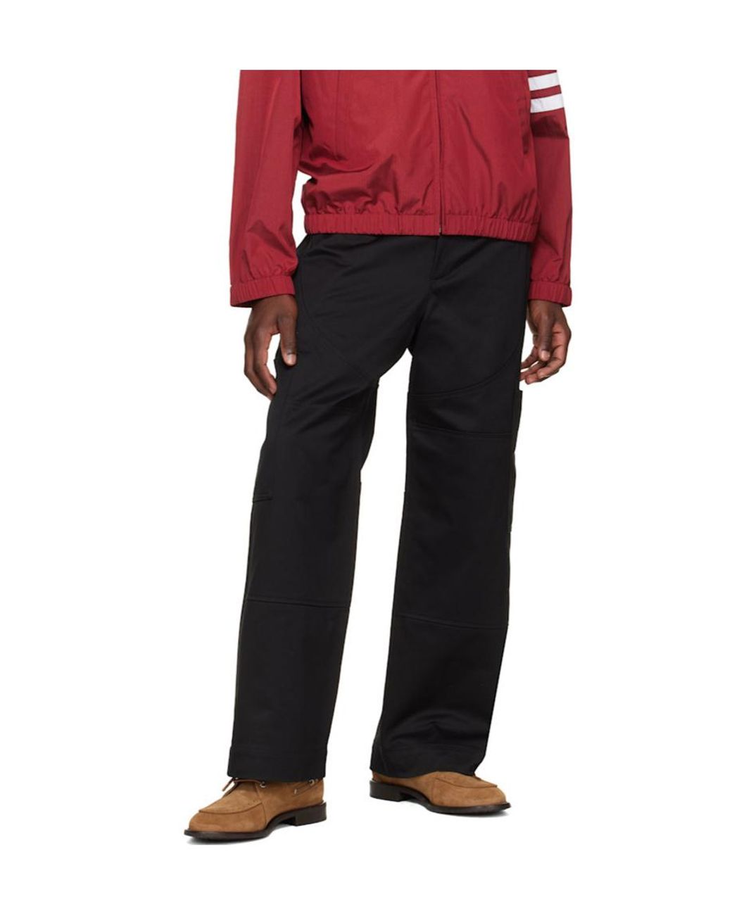 Thom Browne Black Wide Leg Trousers for men