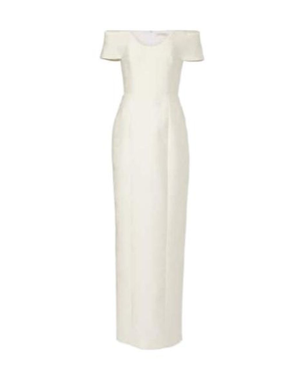 Emilia Wickstead White Aislinn Floral Pencil Cloque Gown