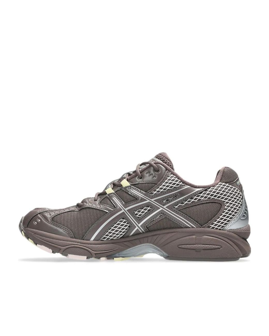 Asics Gray Mesh Panel Running Shoes for men