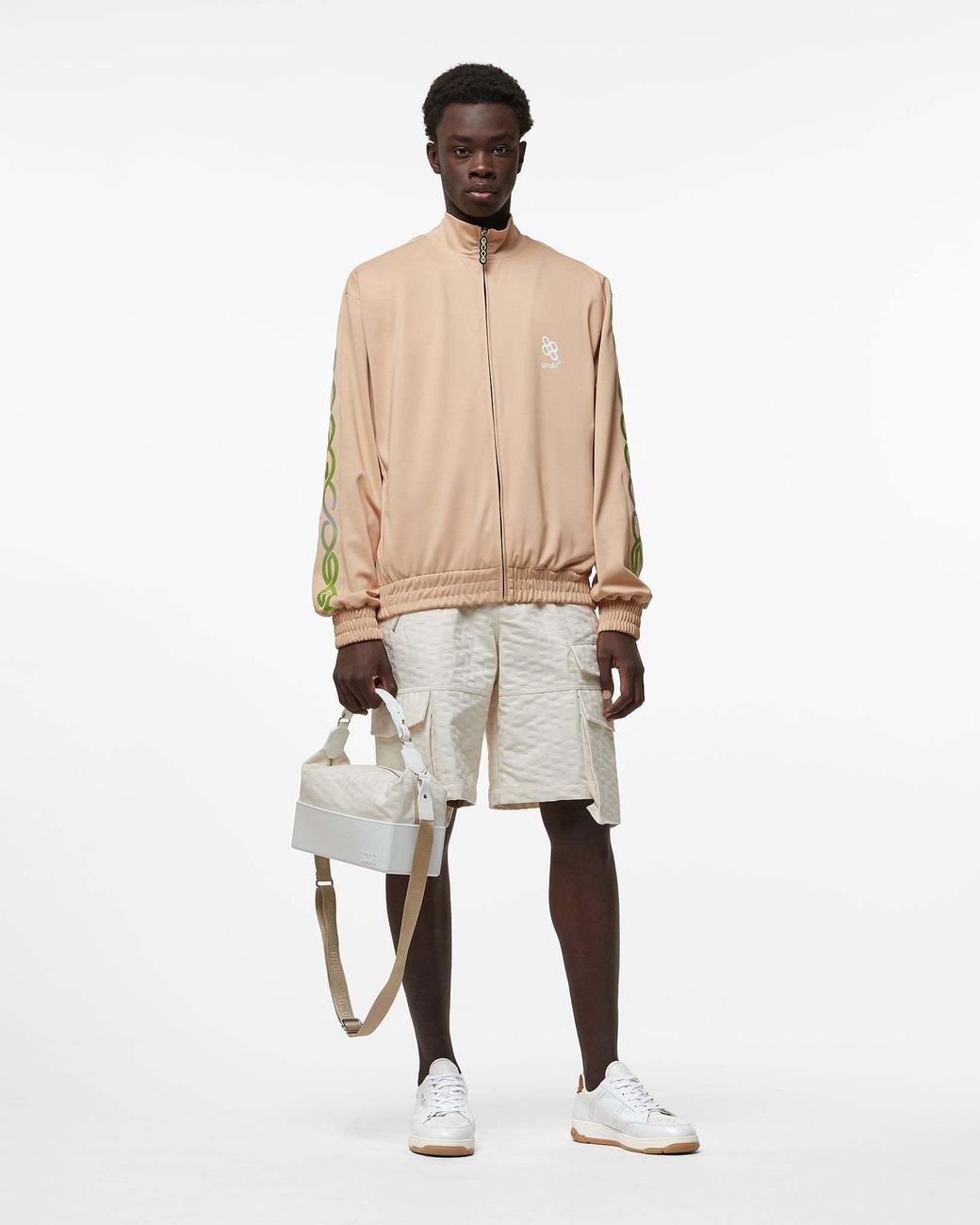 Gcds Natural Zipped Sweatshirt for men